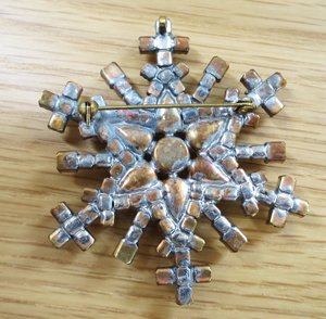 画像2: 雪の結晶ブローチ＃２