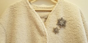 画像5: 雪の結晶ブローチ＃２