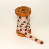 linen tape 12mm  strawberry