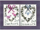 【デンマーク】クリスマスシール2009　お土産用切手帳