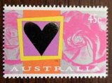 【オーストラリア】　切手　バレンタイン1996　ハート