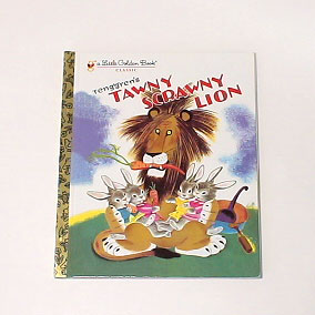 絵本 a Little Golden Book Tawny Scrawny Lion