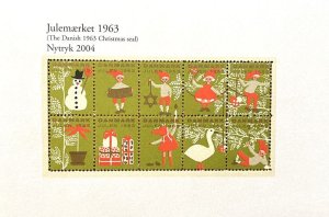 画像1: 【デンマーク】クリスマスシール1963　復刻版 (1)